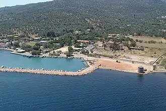 Aerial view of Thermi port