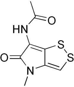 Skeletal formula of thiolutin