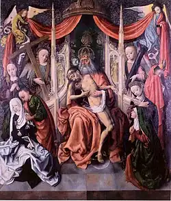 Throne of Mercy, Master of the Virgo inter Virgines, 1485–1495
