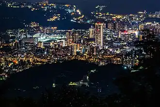 Night cityscape of Shilin