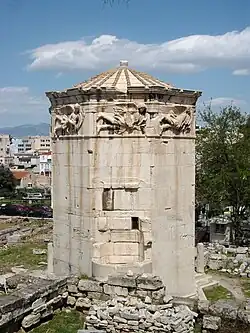 Tower of the Winds, Athens, 1st century BC,[53] unknown architect