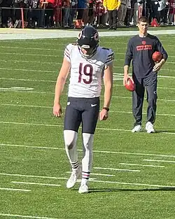 Taylor before the Bears' game against the 49ers in 2024