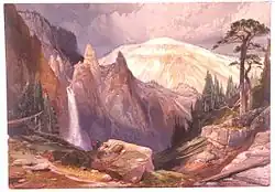 Tower Fall and Sulphur Mountain, Thomas Moran, 1875