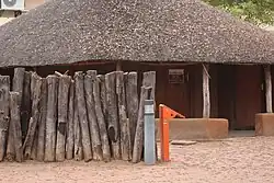 Traditional thatched house at the national museum of Botswana