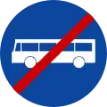 Ρ-68 End of exclusive bus or trolleybus crossing