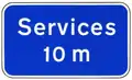 Sign to be erected, where appropriate, after each intersection along the motorway.