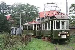 Trams NBM&nbsp;[nl] 20 + 43 + 402 in Bovenkerk.