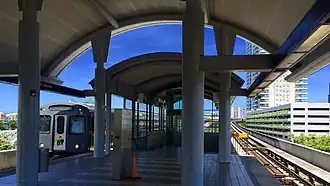 View of the station platform