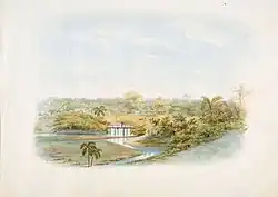 Watercolor painting of plantation Berlijn