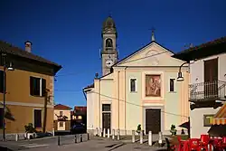 The parish church, dedicated to San Biagio