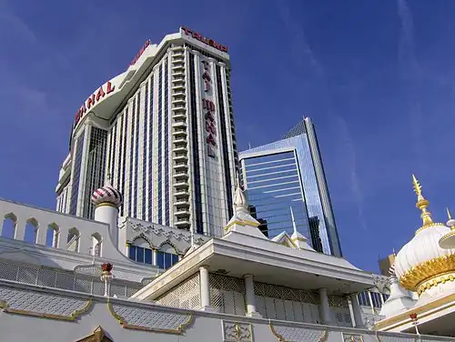 The Trump Taj Mahal, as seen from the boardwalk