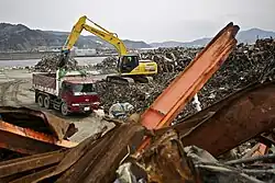 Tsunami cleanup in Japan.