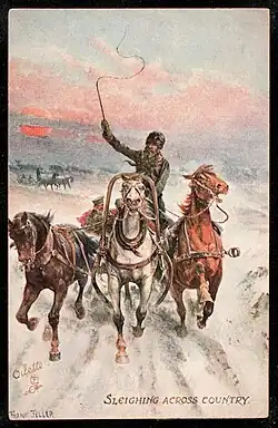 Sleighing across country