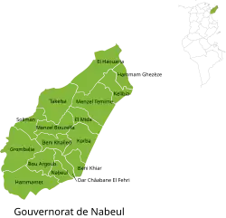 Subdivisions of Nabeul Governorate