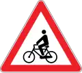 Cyclists crossing