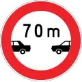 Minimum safe distance (MSF)