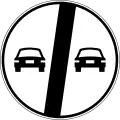 End of overtaking prohibition