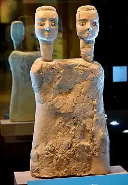 Two-headed statue from the Jordan Museum