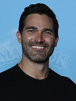 Tyler Hoechlin at the 2022 WonderCon in Anaheim, California.