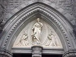 Tympanum of the church of the Sacred Heart, Templemore, Ireland