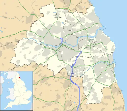 Hebburn is located in Tyne and Wear