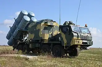 Prototype KrAZ-7634-based launch vehicle