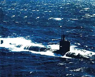 Batfish (SSN-681), March 1995, western Atlantic Ocean.