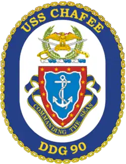 The crest of USS Chafee