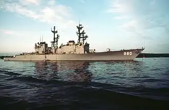 USS Moosbrugger on 1 July 1983