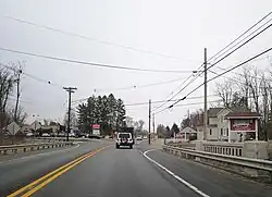 US 206 northbound in Springdale