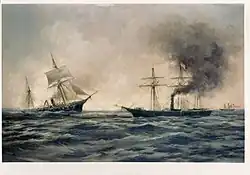 Xanthus Russell Smith, The Kearsarge and the Alabama, 1922