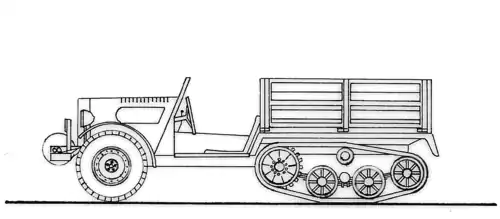 Unic TU-1, Light Artillery Tractor