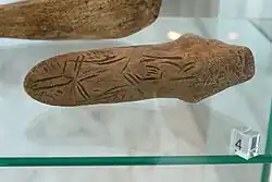 Epigravettian artefact, extremely stylized sculpture, Anthropos, Brno.