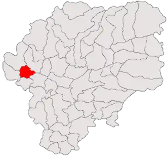Location in Bistrița-Năsăud County