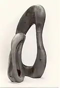 "Mother & Child", wood, 90 X 40&nbsp;cm; Museum Villa Urpo; Ylöjärvi, Finland
