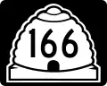 State Route 166 marker