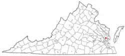 Location of Gloucester Courthouse, Virginia