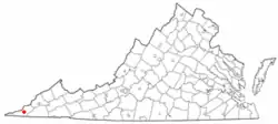 Location in Virginia