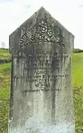 The headstone of Samuel and Agnes Mitchell