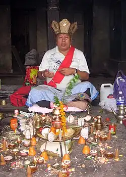A Vajracharya priest of Newar