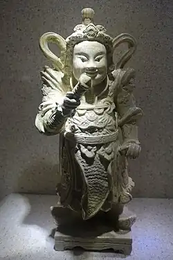 Vajrapāni figurine, Bát Tràng kiln, Hanoi, Revival Lê dynasty, 17th century AD