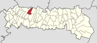 Location in Ialomița County