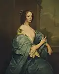 Portrait of Queen Henrietta Maria from Philip Mould collection before restoration