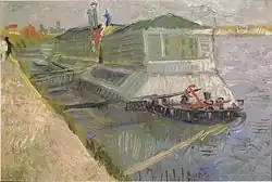 Bathing Float on the Seine at Asnières Summer, 1887 Virginia Museum of Fine Arts, Richmond, Virginia (F311)