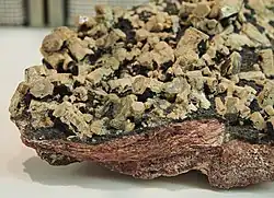 Vanadinite that does not show the characteristic red colour