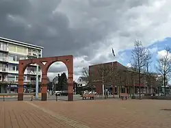 Velp, view to a street (de Hoofdstraat)