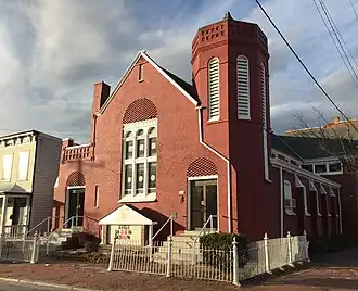 Venable Street Baptist Church - 1891. The church was designed by M. J. Dimmock and built by D. Wiley Davis.