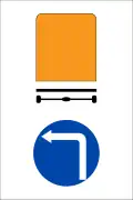 310a: Vehicles carrying dangerous load can only turn left
