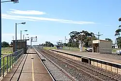 Old Rockbank station before its demolition for the Regional Rail Revival project, October 2010