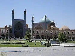 View of the mosque from Naqsh-e Jahan Square